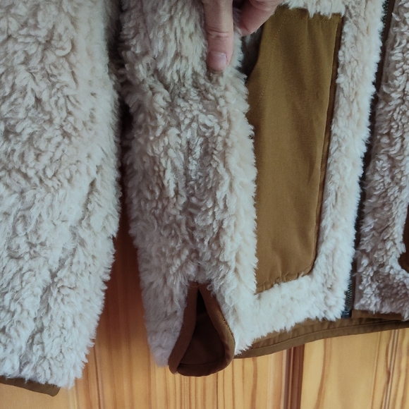 Arc Jacket by Sideline Reversible Teddy Natural Wool Shearling Mama Owl Mamaowl - Picture 4 of 5